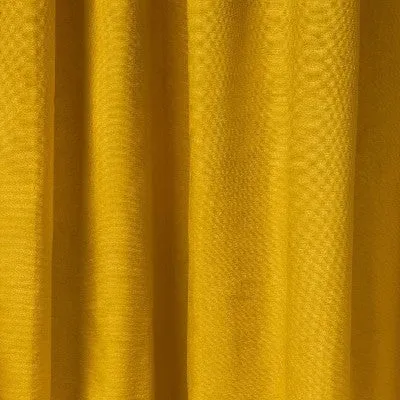 New - 1pc 54"x84" Light Filtering Velvet Macrame Trim Window Curtain Panel Gold - Opalhouse designed with Jungalow