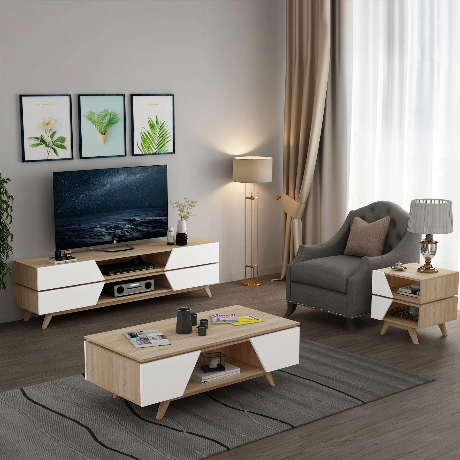 NORDIC 1200 Coffee Table Oak by Criterion