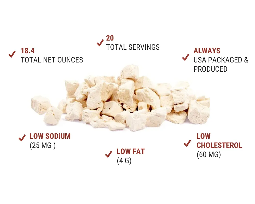 Nutristore Freeze-Dried Chicken #10 Can - 20 Servings