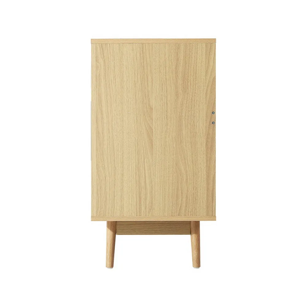 Real Rattan 6-Drawer Chest with Solid Wood Legs Artiss
