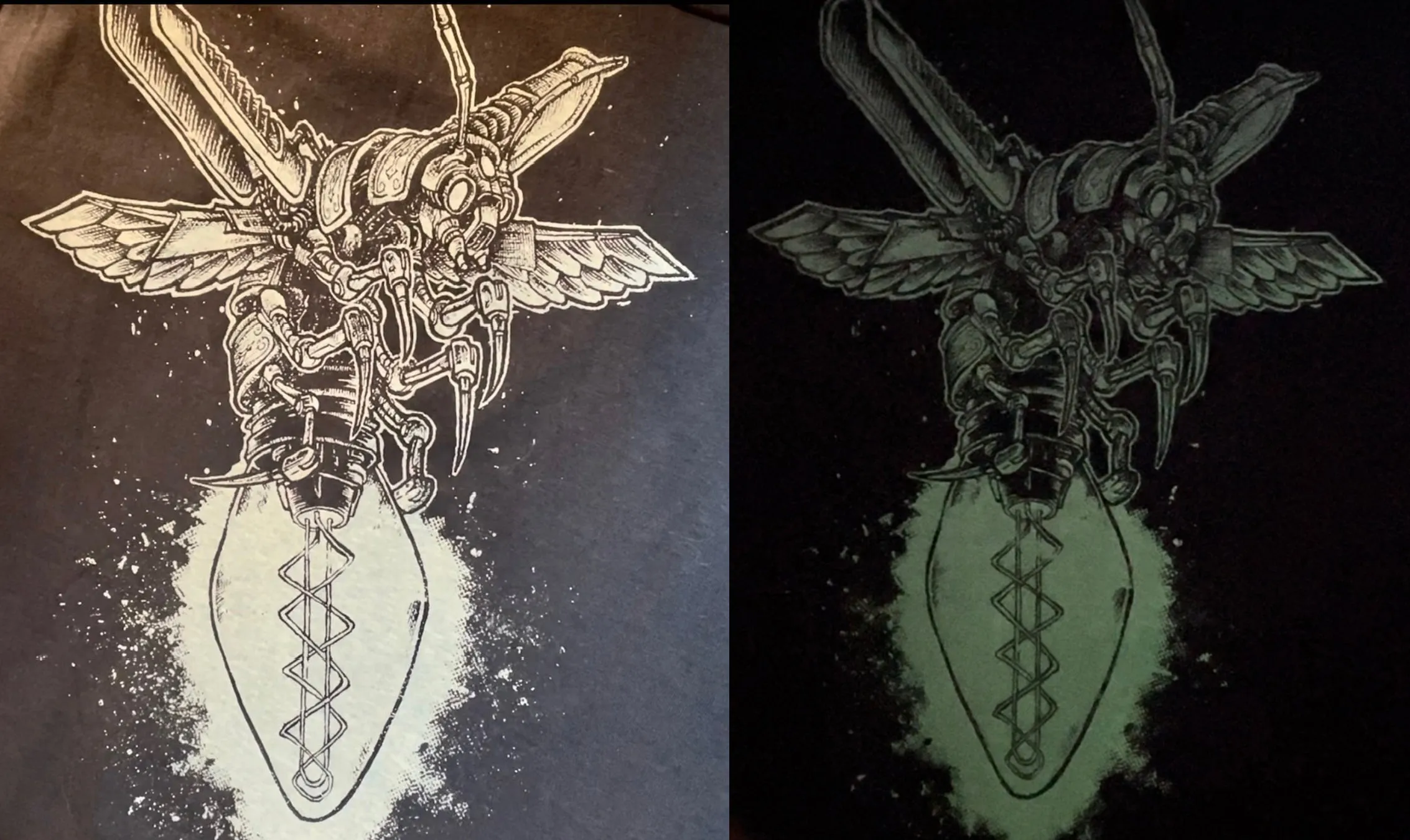Robotic Firefly - GLOW IN THE DARK Women's V-Neck Tee