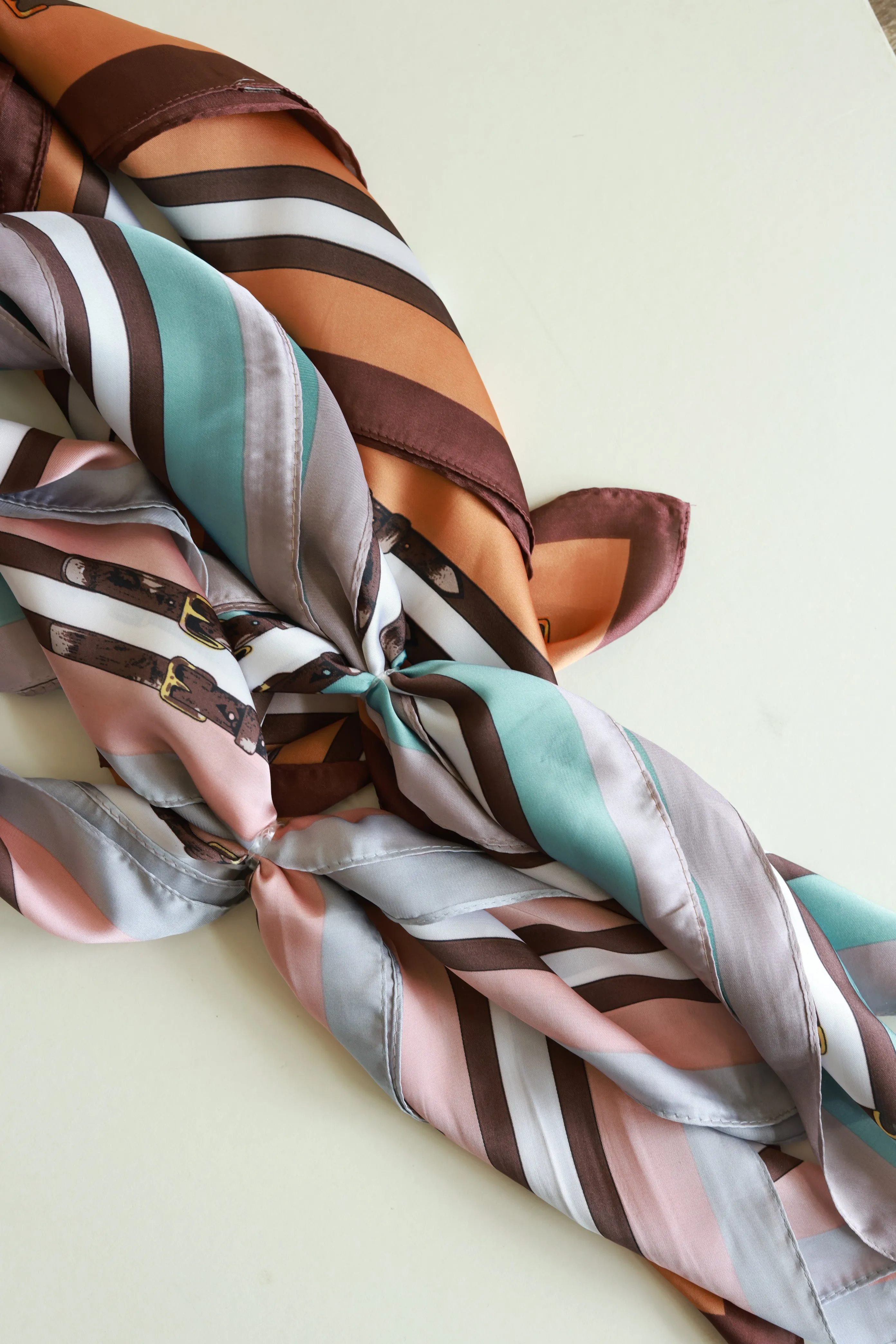 Saddle Motif Square Scarf