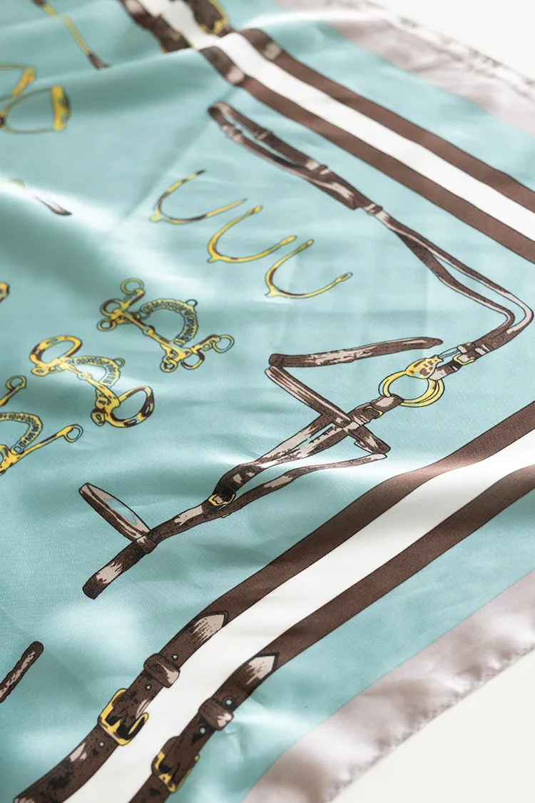 Saddle Motif Square Scarf