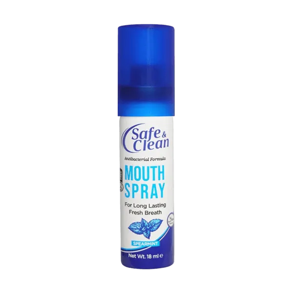 Safe And Clean Mouth Spray Spearmint Flavour 18ml