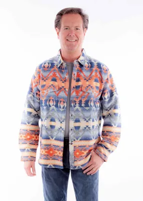 Scully Mens Aztec Southwest Santa Fe 100% Cotton L/S Shirt