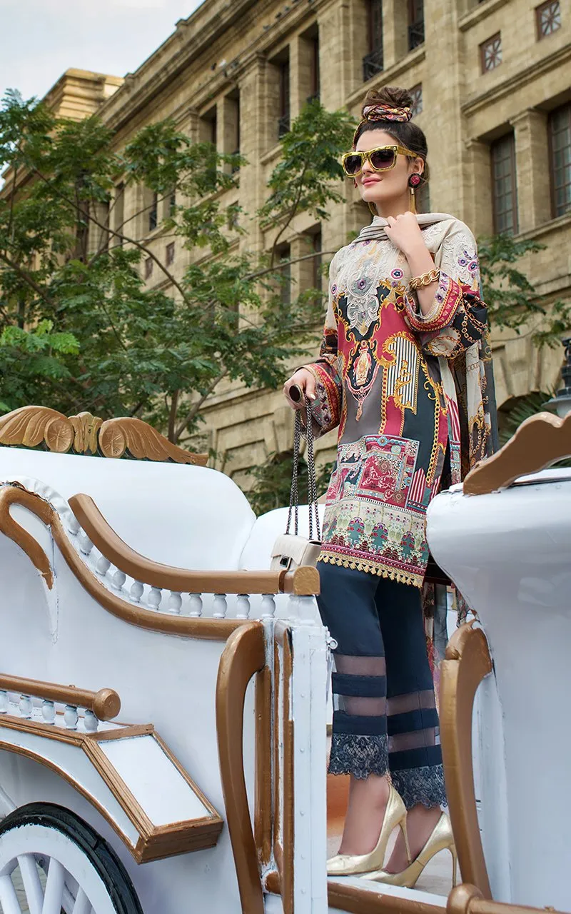 Threads & Motifs Luxury Lawn Collection 2019 – Design - 5565
