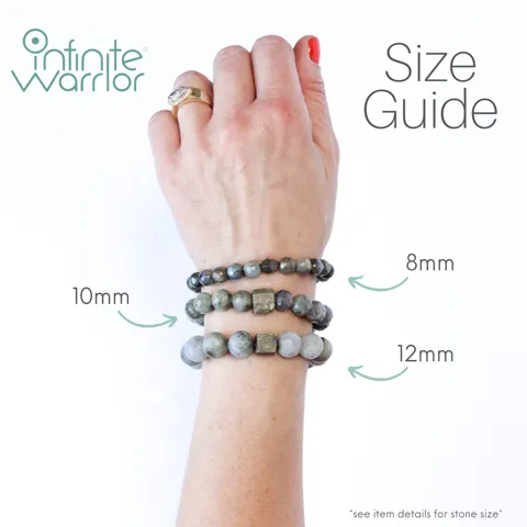Tiger Eye Crystal Bracelet | Matte   Silver Moon Charm