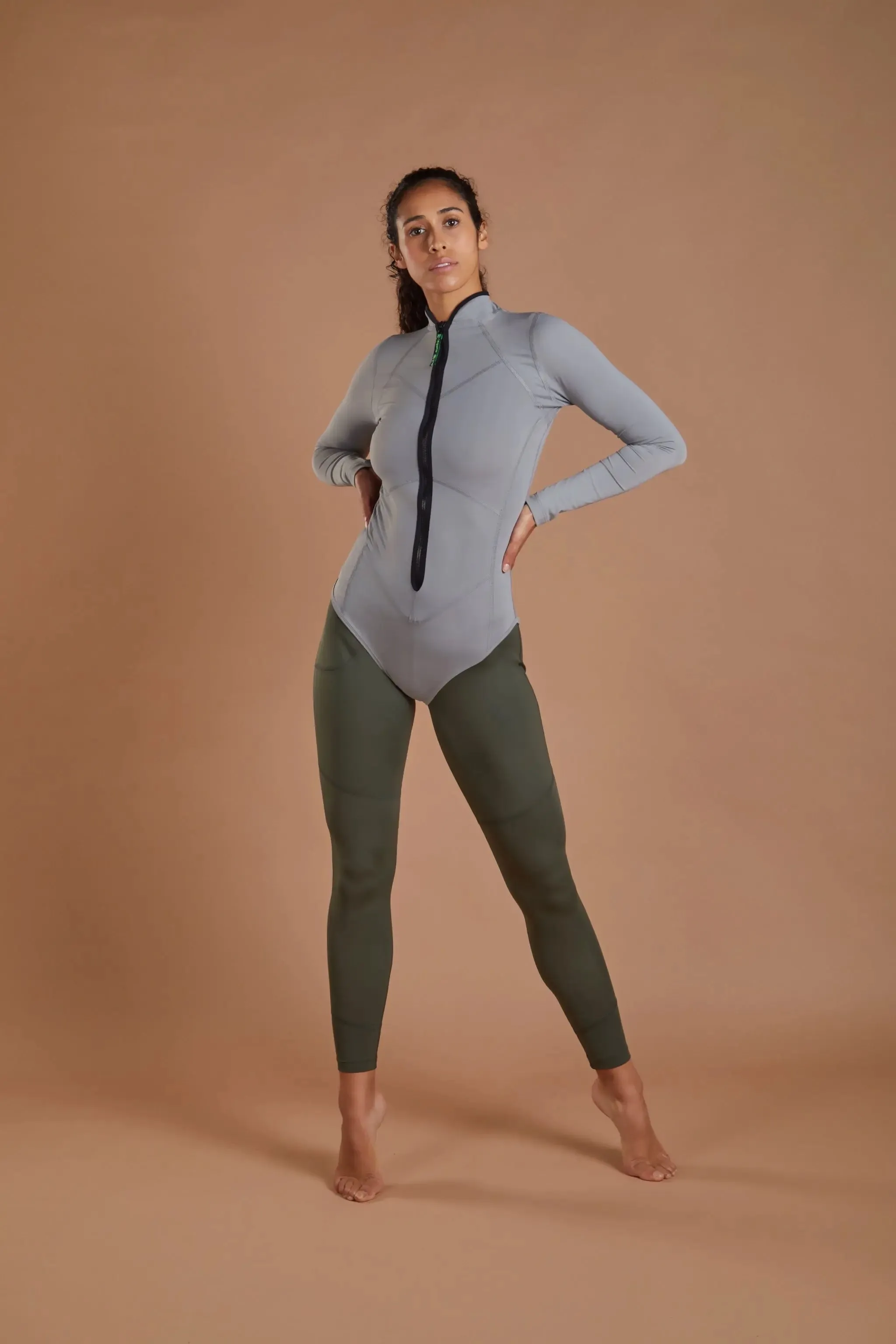 Women's Vitality Bodysuit - Grey