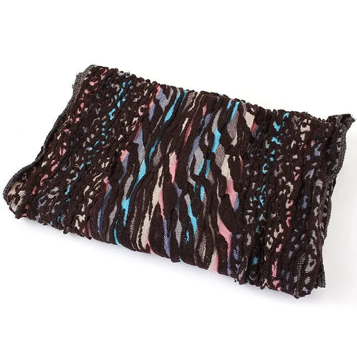 XP8-BR Zebra Print Infinity Scarf
