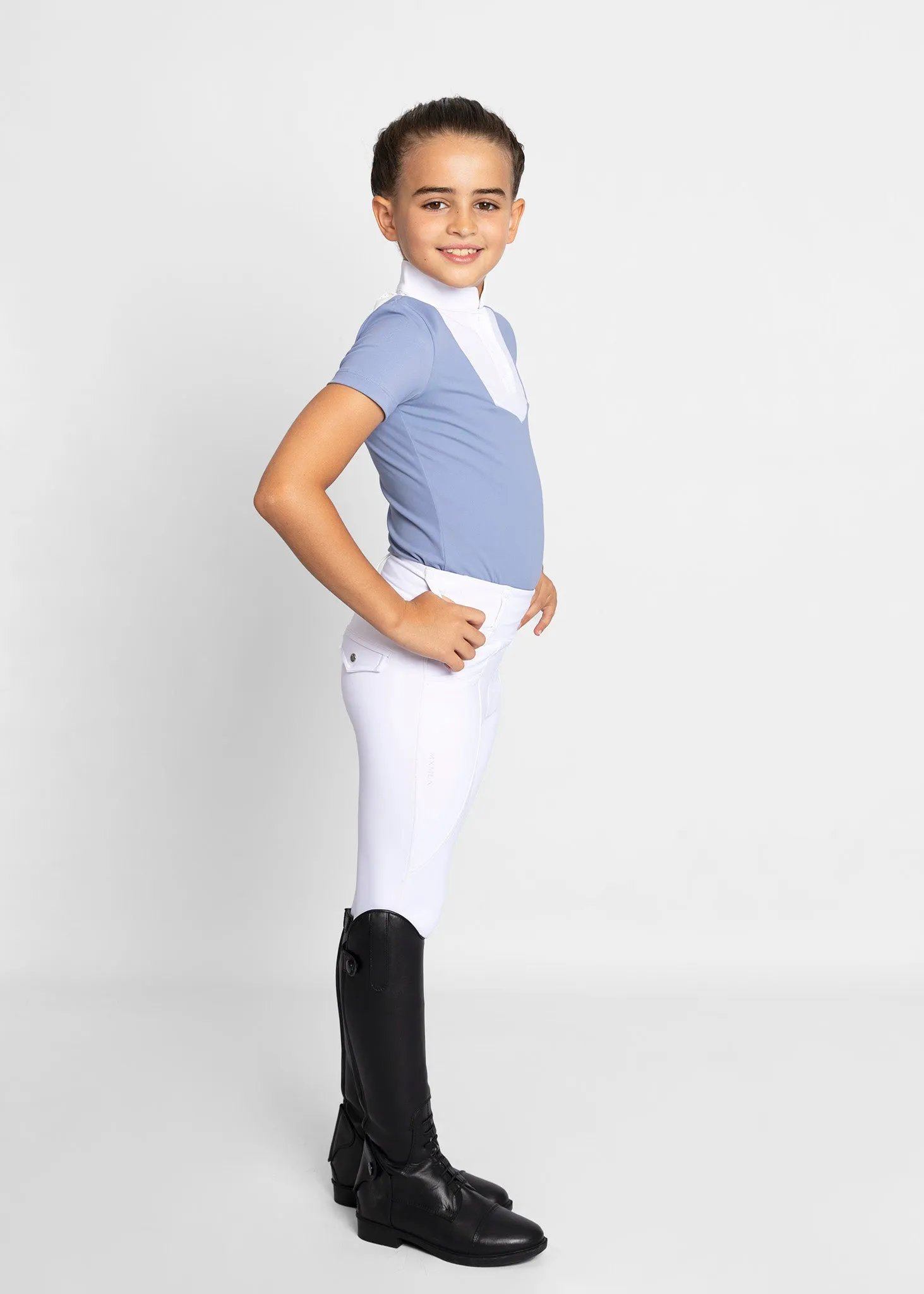 YR Sienna Short Sleeve Show Shirt (Iris Blue)